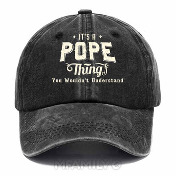 Pope Thing Washed Baseball Cap