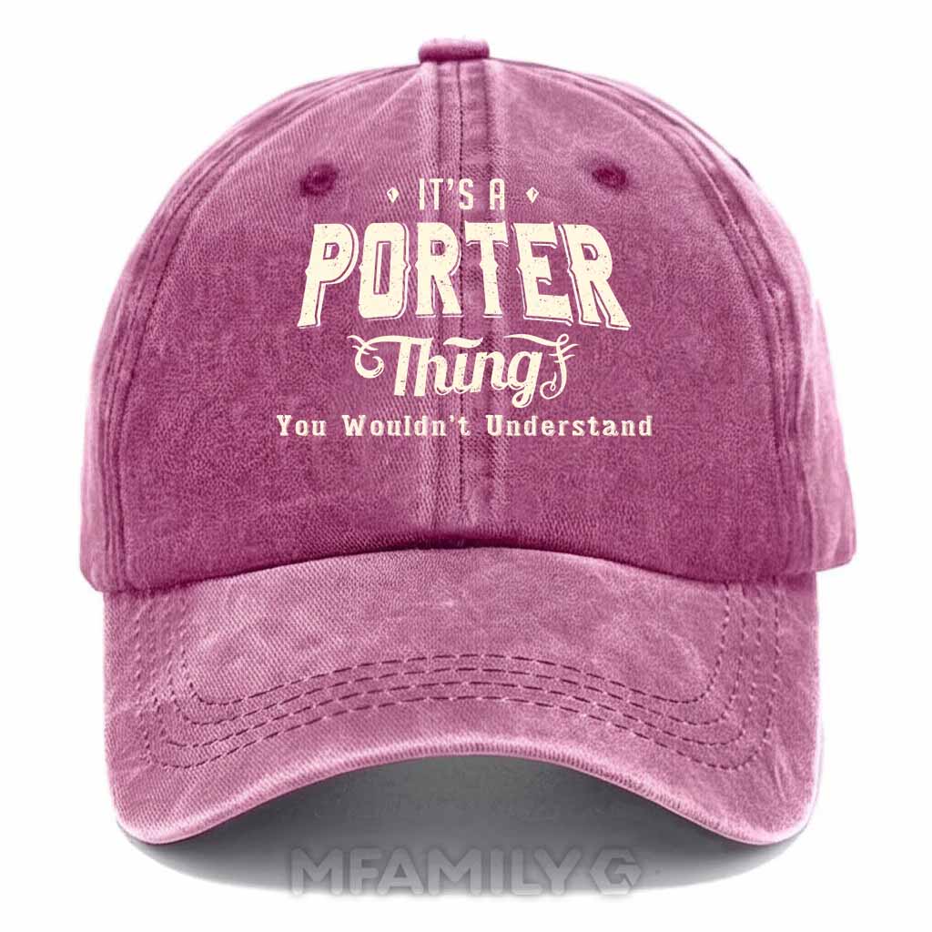 Porter Thing Washed Baseball Cap