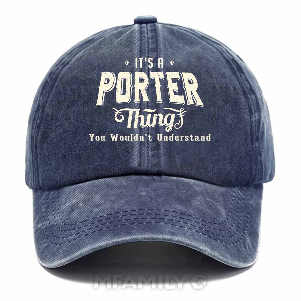 Porter Thing Washed Baseball Cap