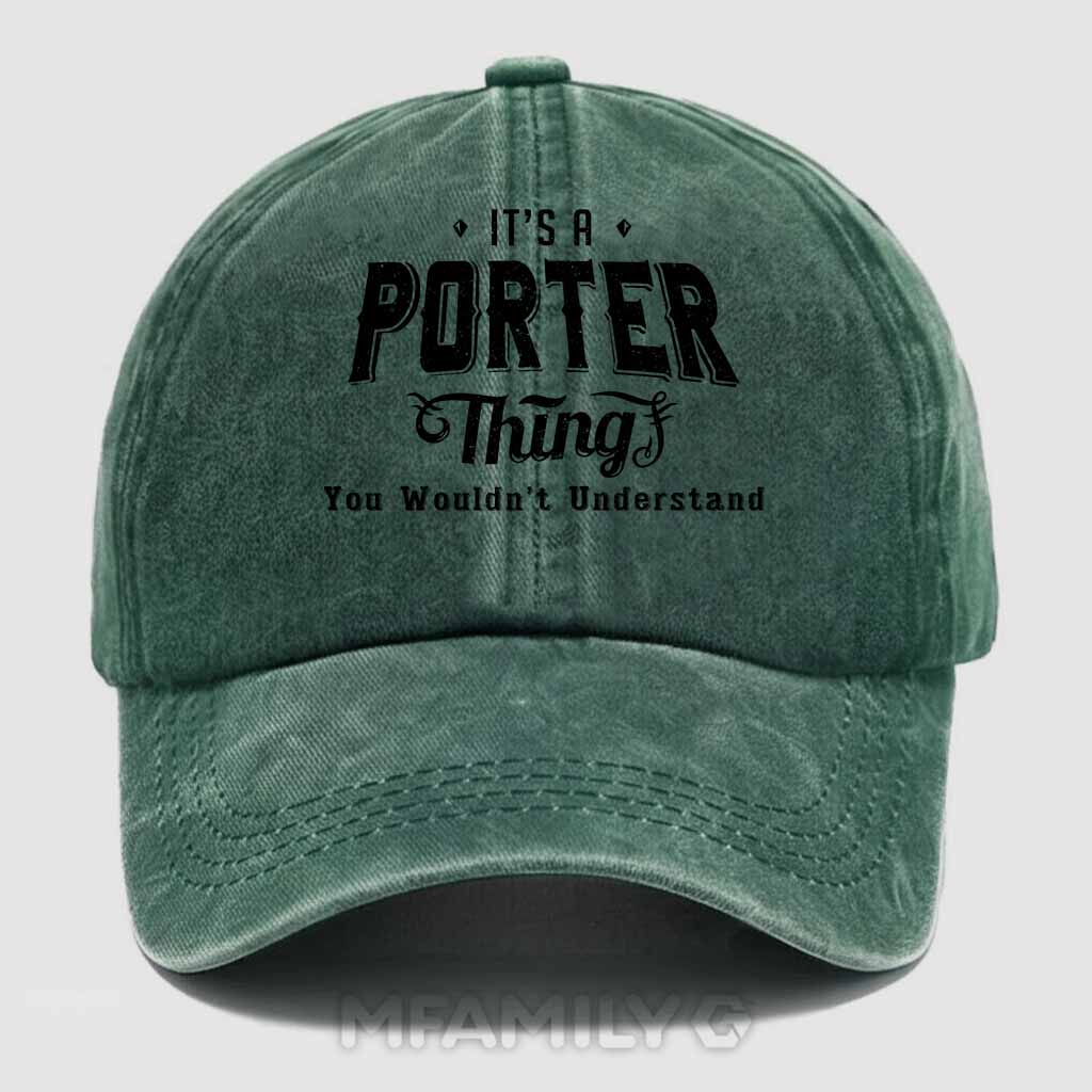 Porter Thing Washed Baseball Cap