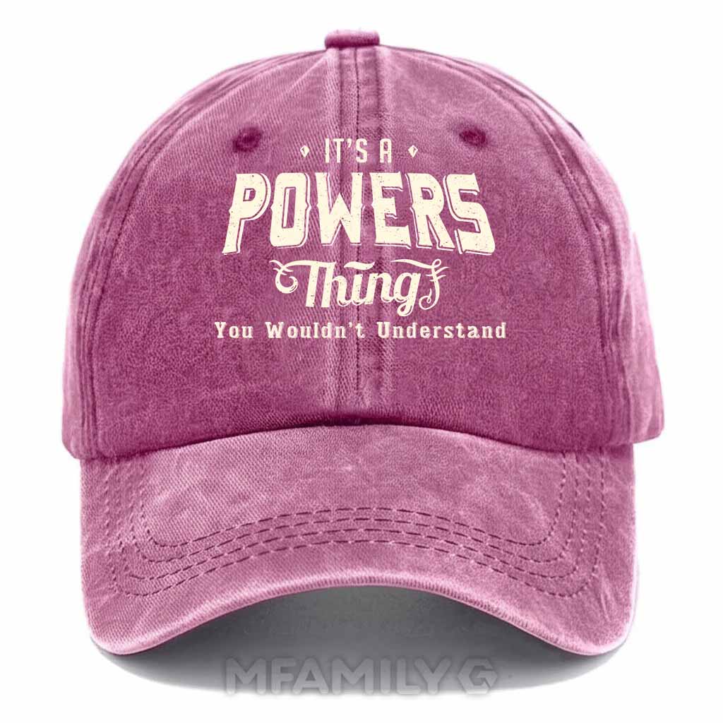 Powers Thing Washed Baseball Cap