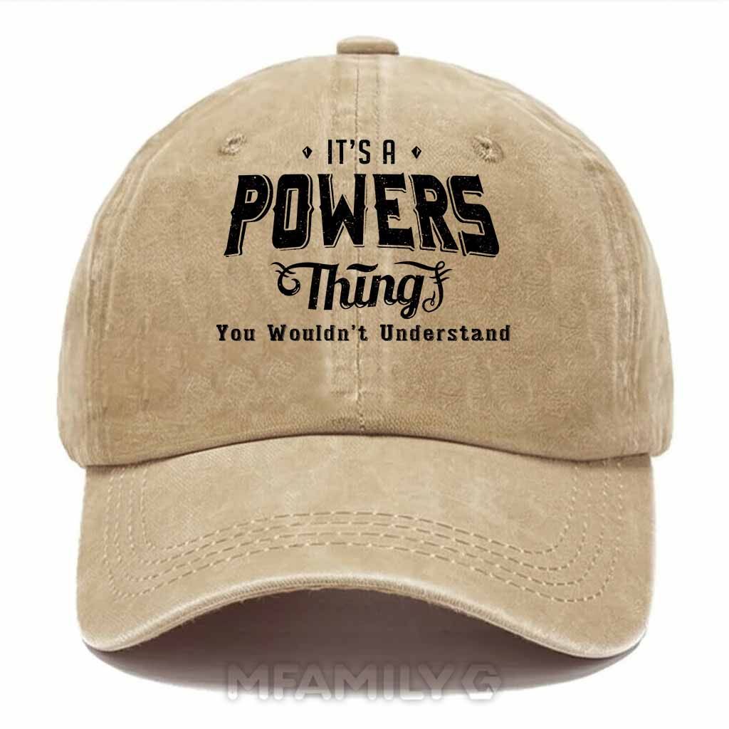 Powers Thing Washed Baseball Cap
