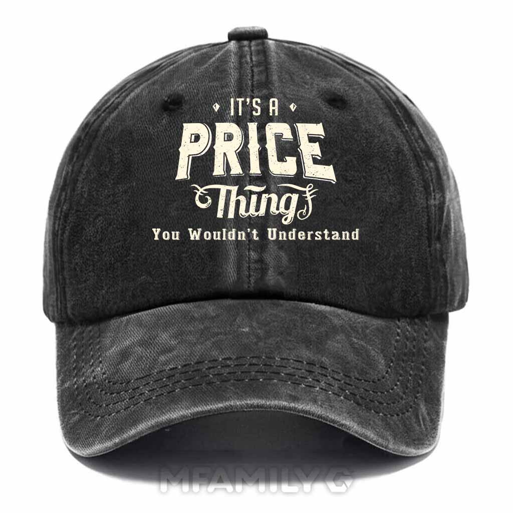Price Thing Washed Baseball Cap