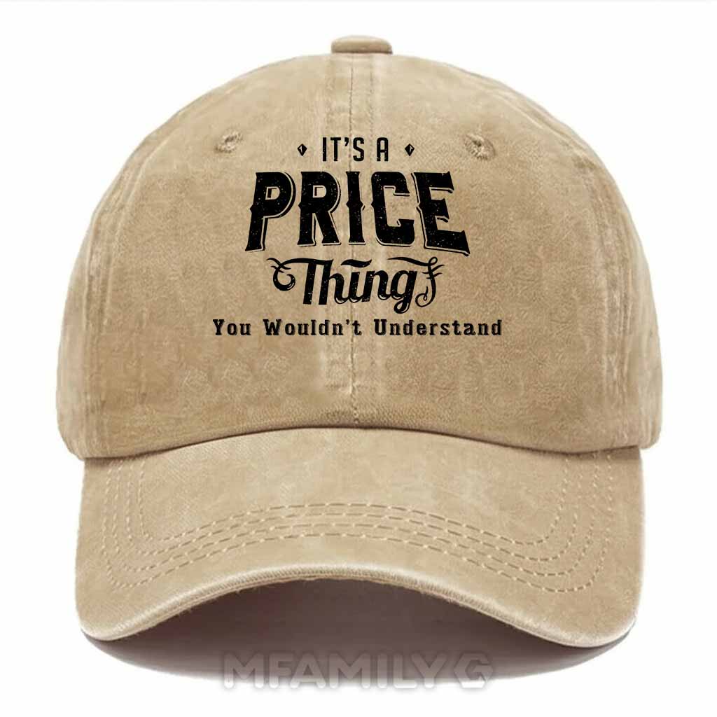 Price Thing Washed Baseball Cap