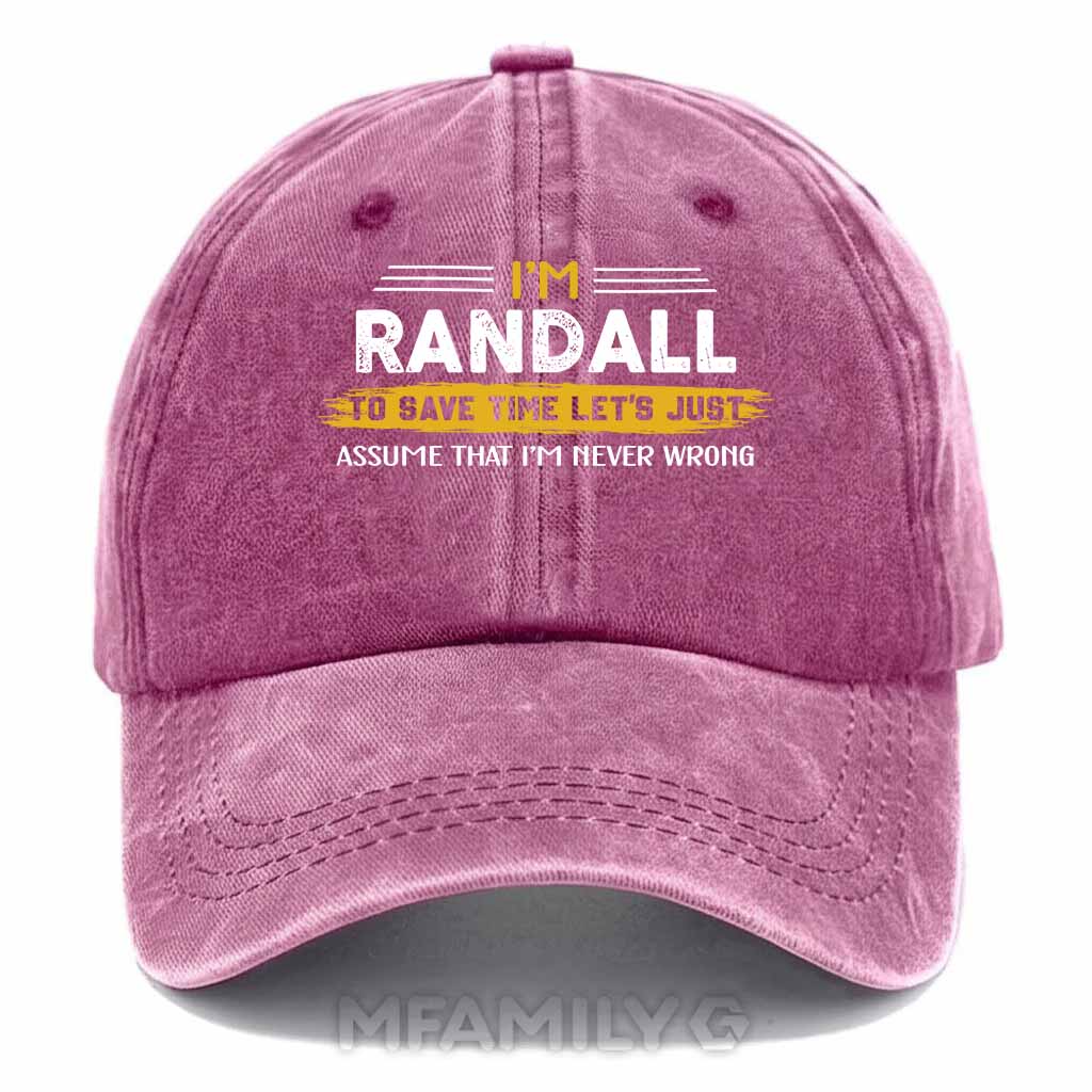 Randall Never Wrong Washed Baseball Cap