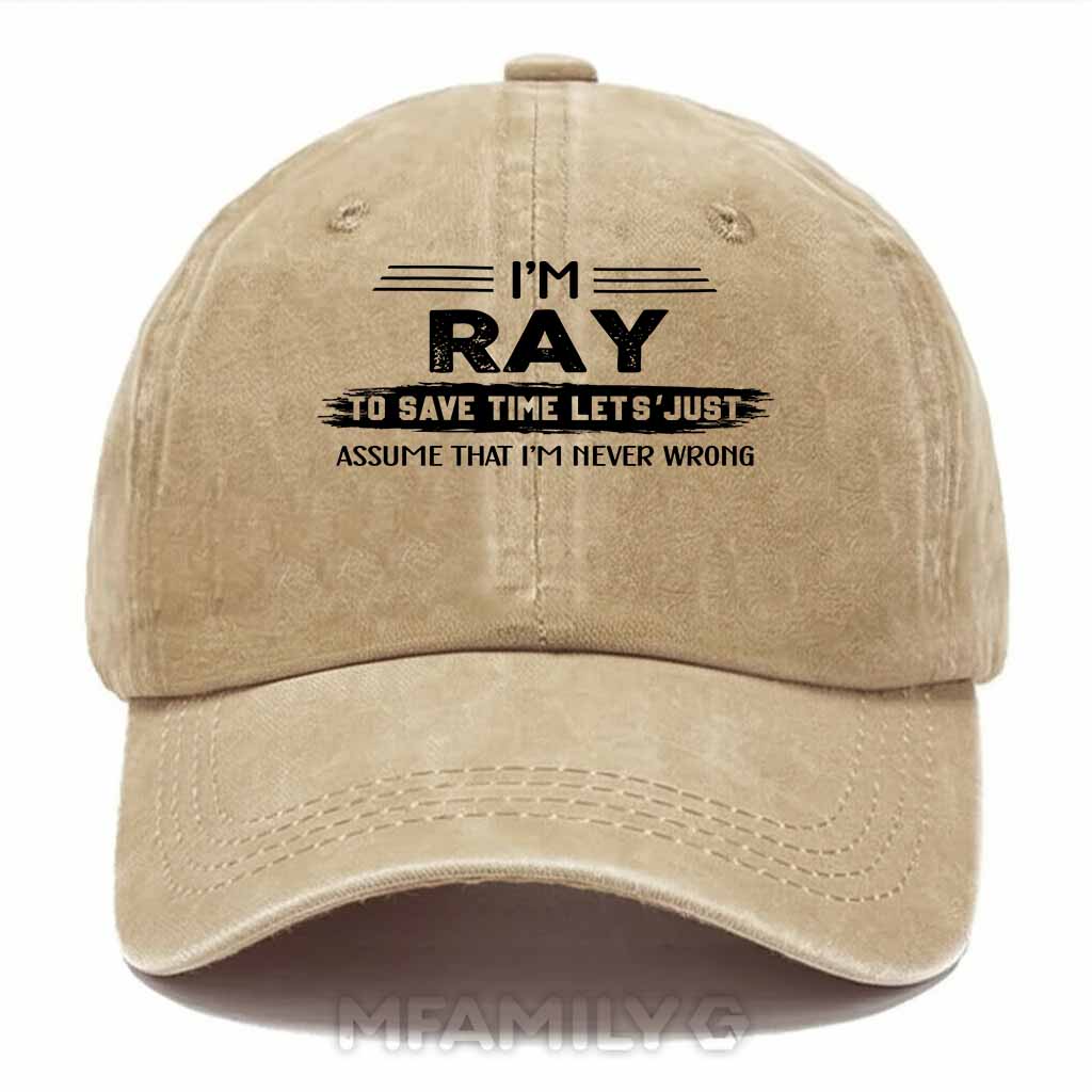 Ray Doing Ray Things Washed Baseball Cap