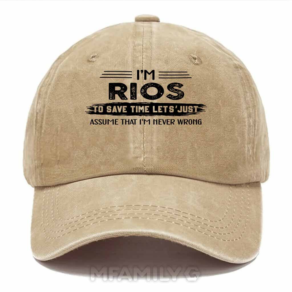Rios Doing Rios Things Washed Baseball Cap