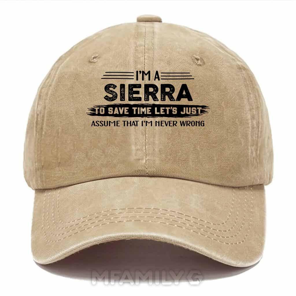 Sierra Never Wrong Washed Baseball Cap