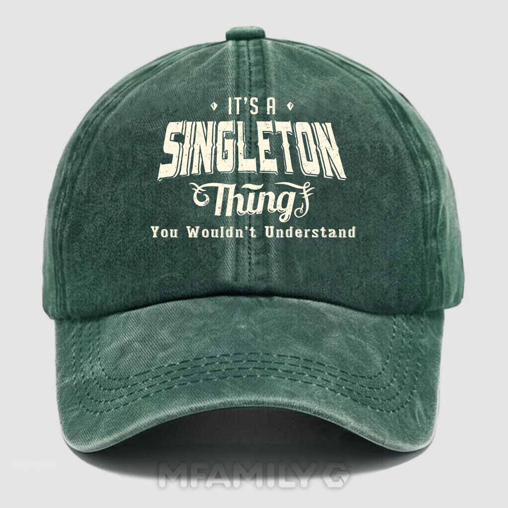 Singleton Thing Washed Baseball Cap