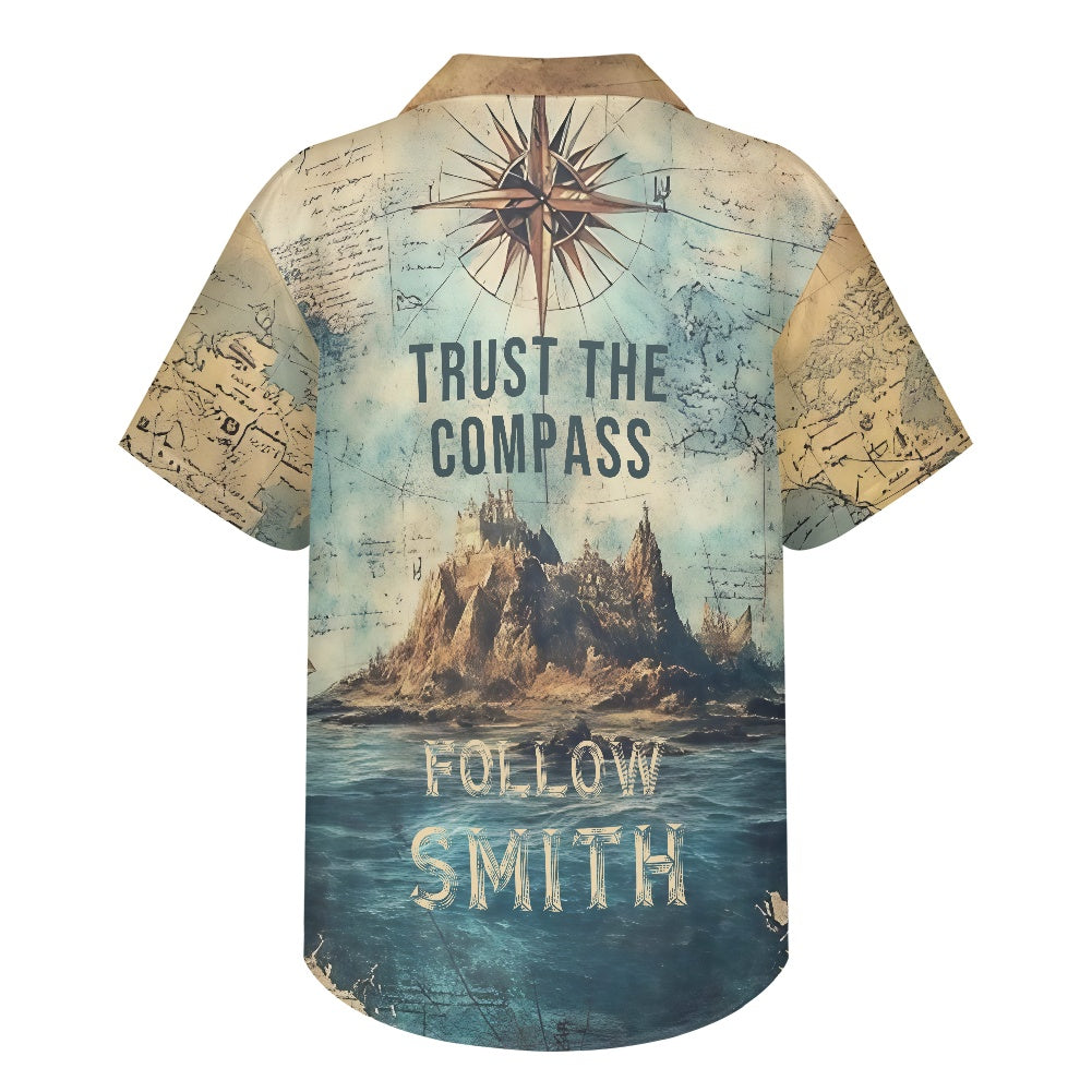 Smith Family Nautical Compass Hawaiian Shirt