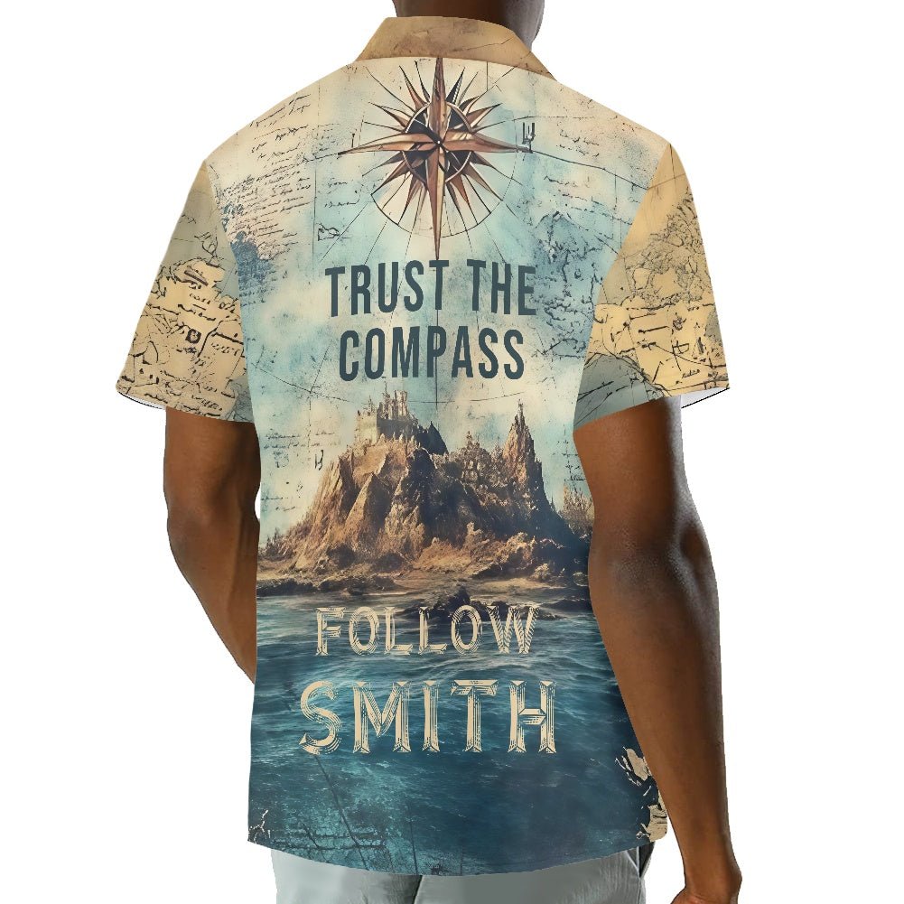 Smith Family Nautical Compass Hawaiian Shirt