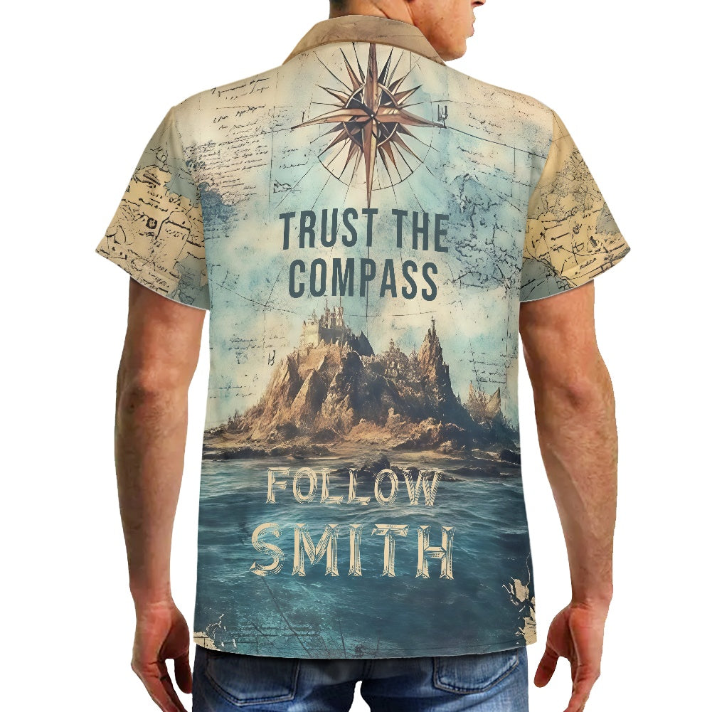 Smith Family Nautical Compass Hawaiian Shirt