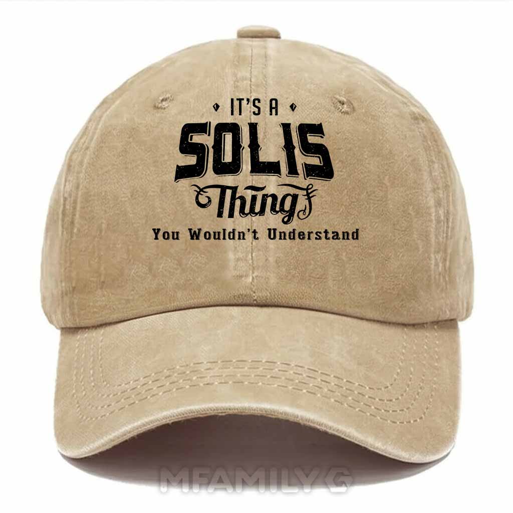 Solis Thing Washed Baseball Cap