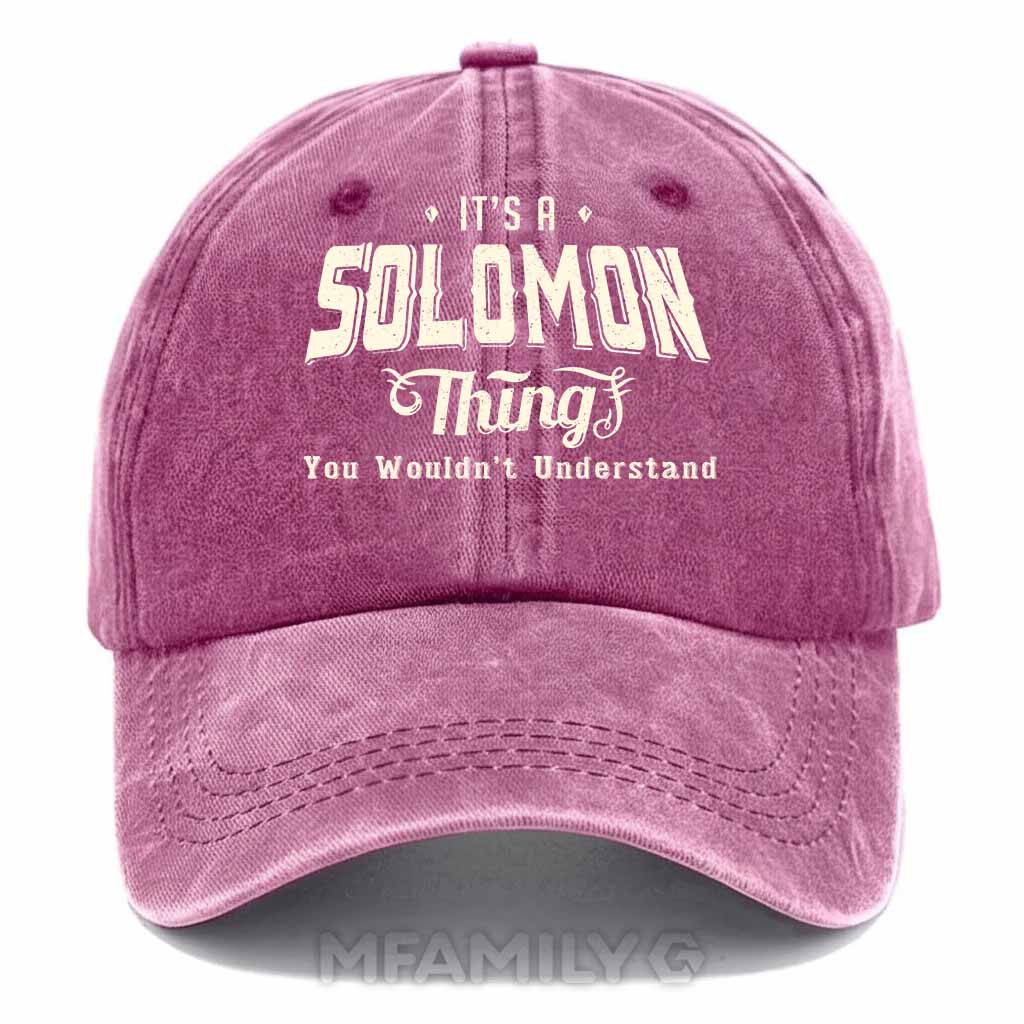 Solomon Thing Washed Baseball Cap