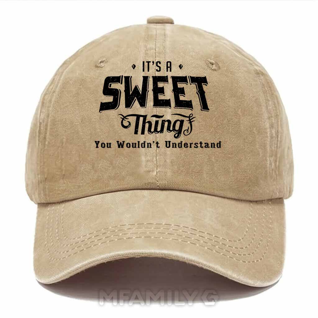 Sweet Thing Washed Baseball Cap