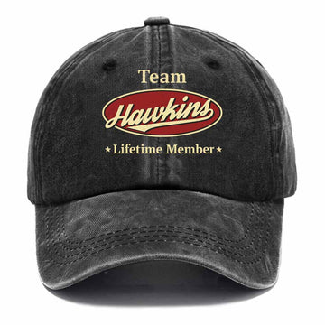 Team Hawkins Washed Baseball Cap
