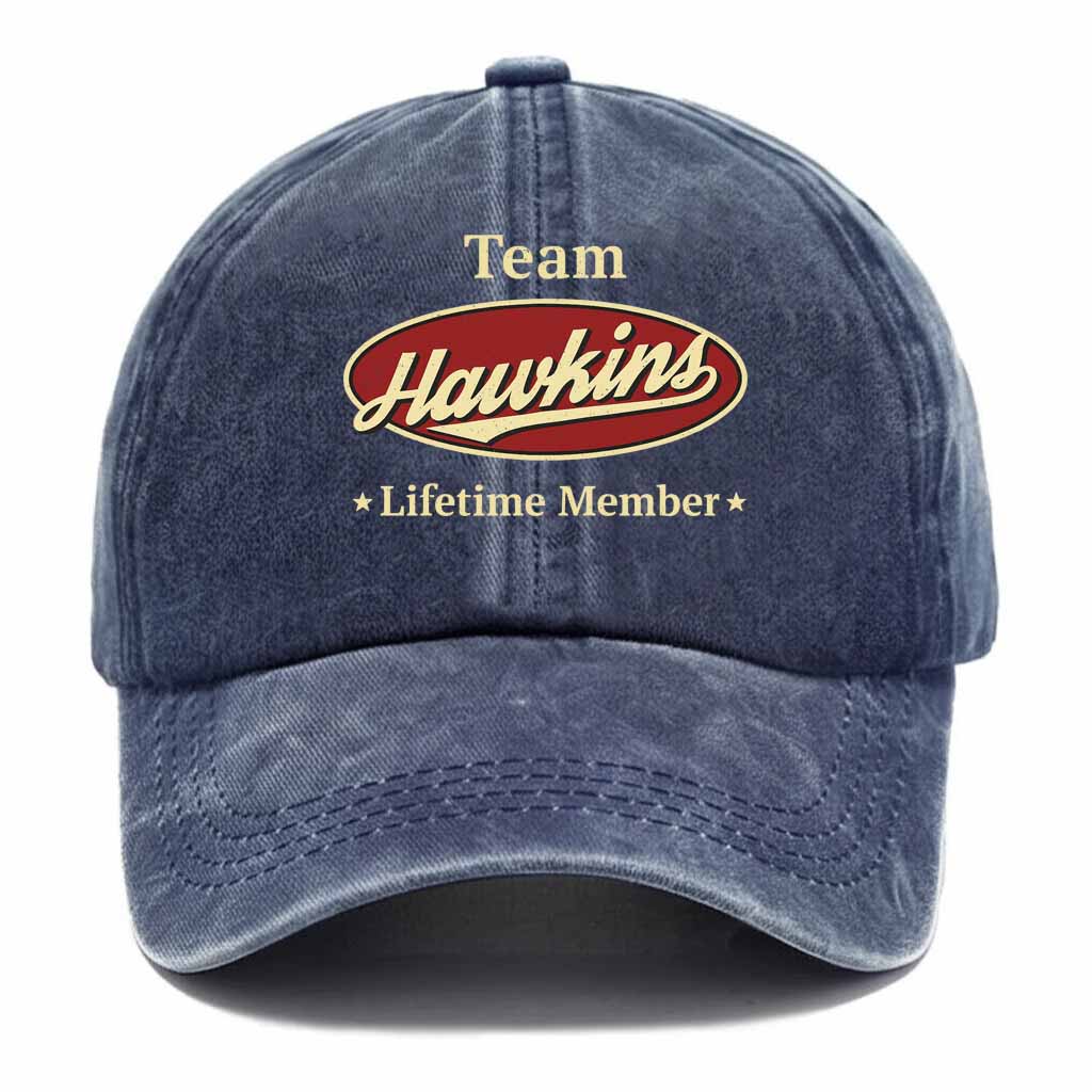 Team Hawkins Washed Baseball Cap
