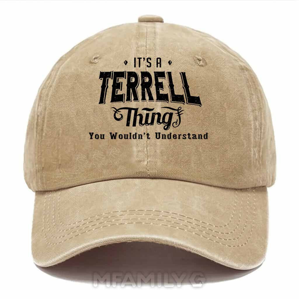 Terrell Thing Washed Baseball Cap