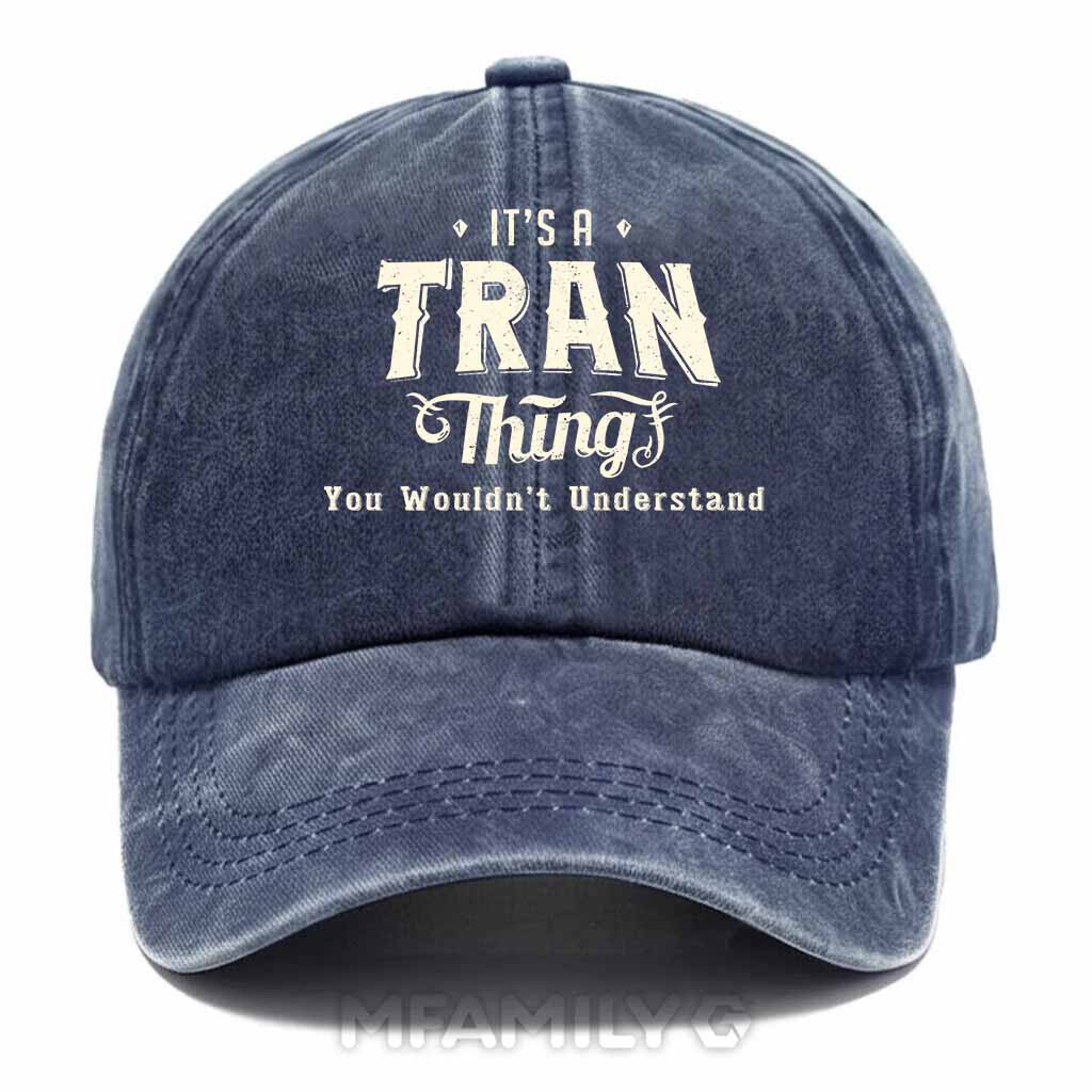 Tran Thing Washed Baseball Cap