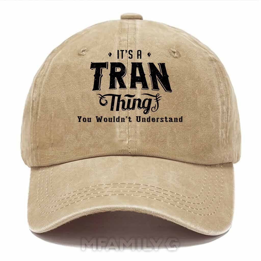 Tran Thing Washed Baseball Cap