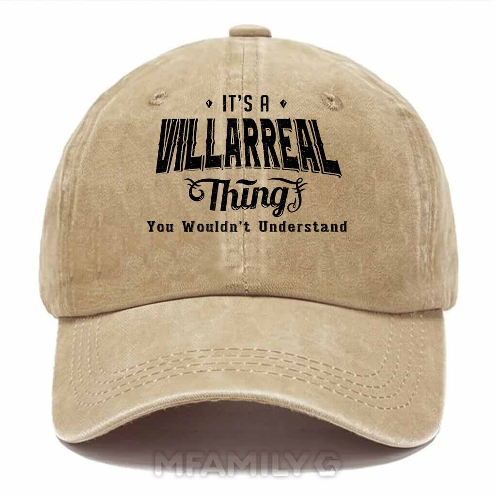 Villarreal Thing Washed Baseball Cap