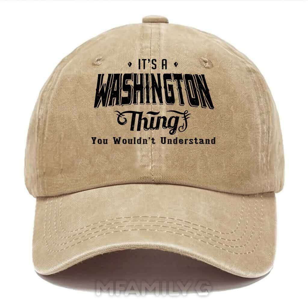 Washington Thing Washed Baseball Cap
