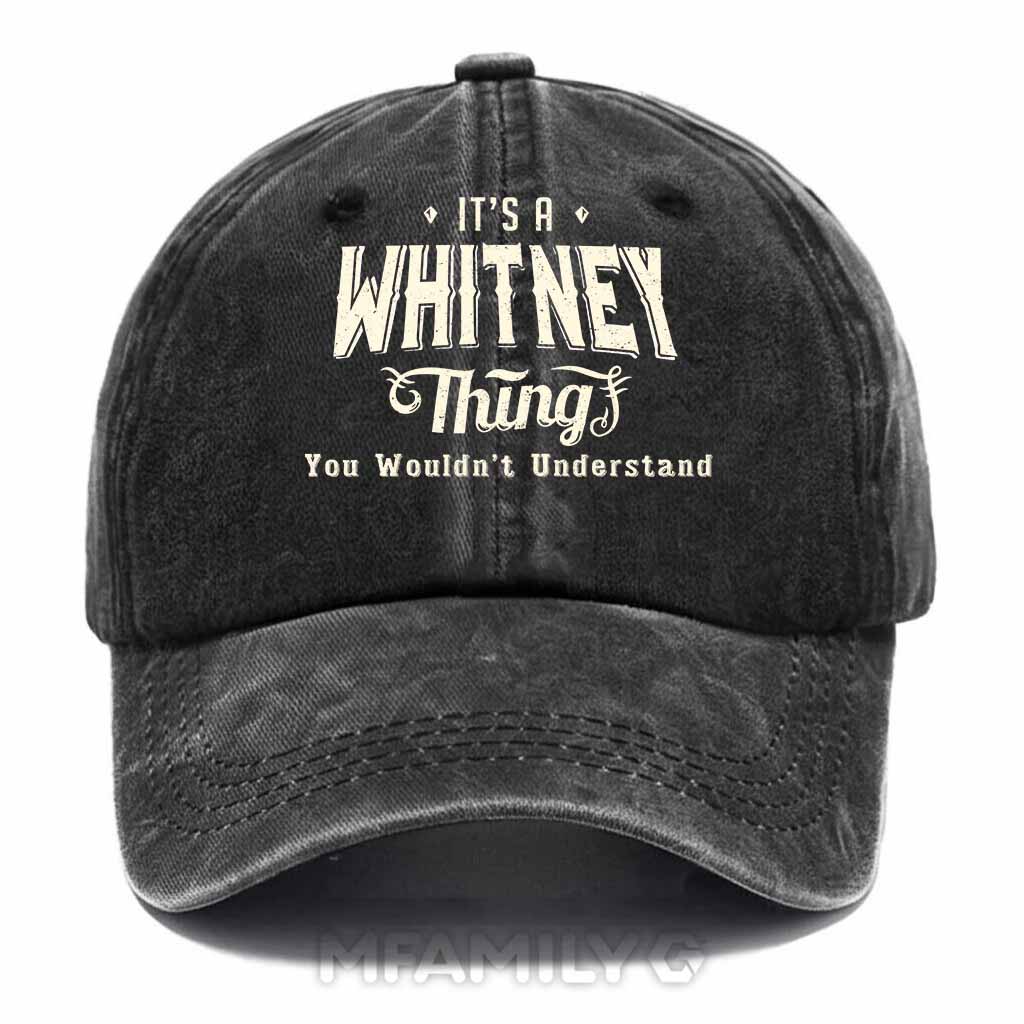 Whitney Thing Washed Baseball Cap