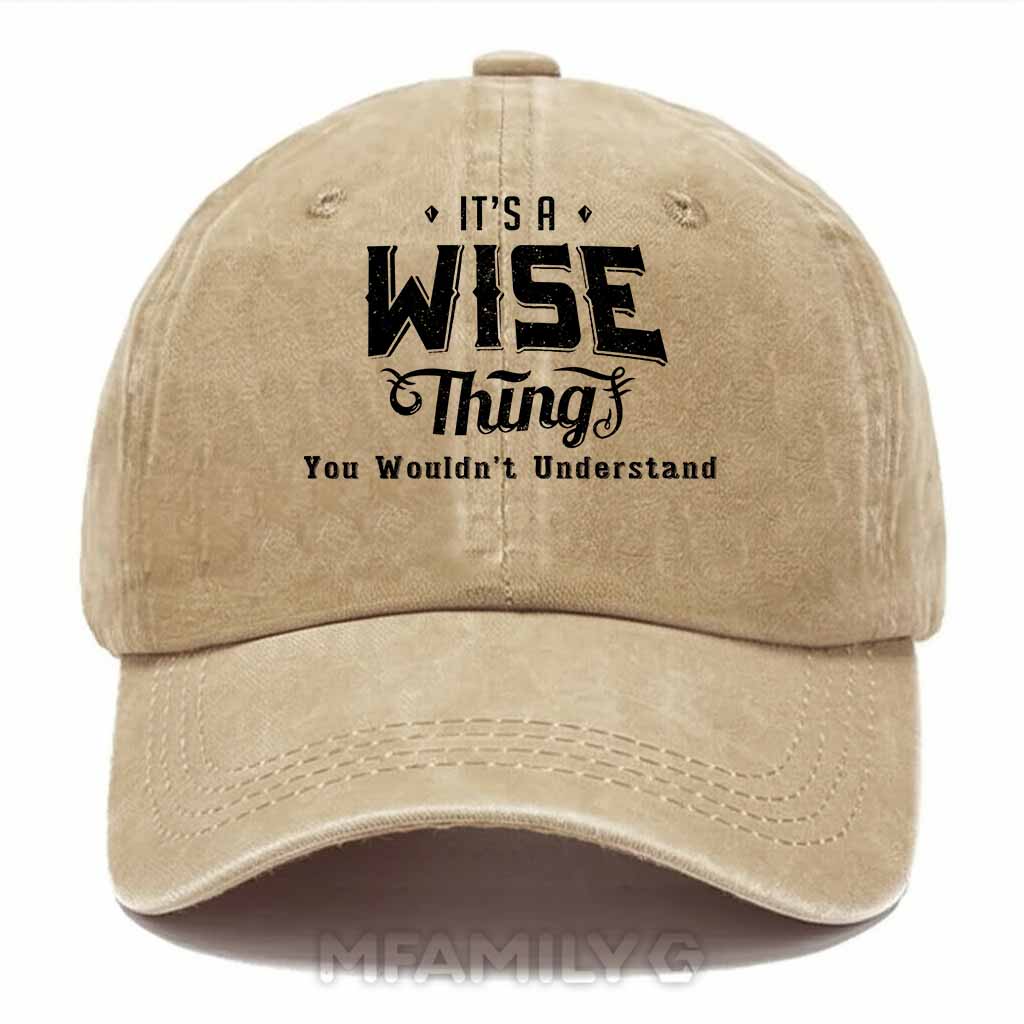 Wise Thing Washed Baseball Cap