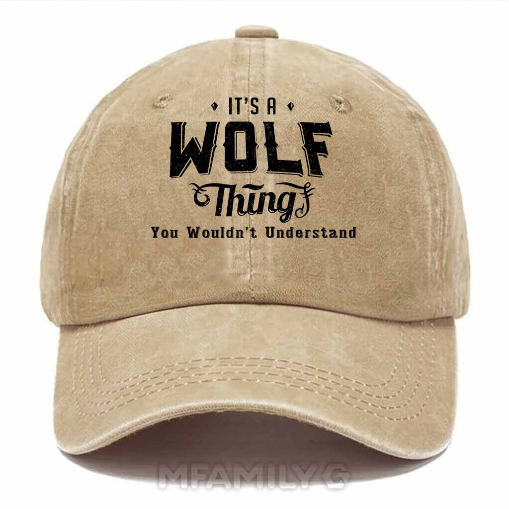Wolf Thing Washed Baseball Cap
