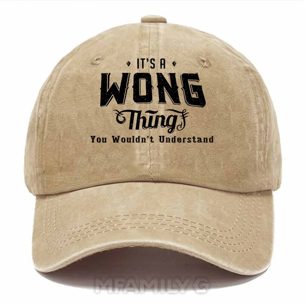 Wong Thing Washed Baseball Cap