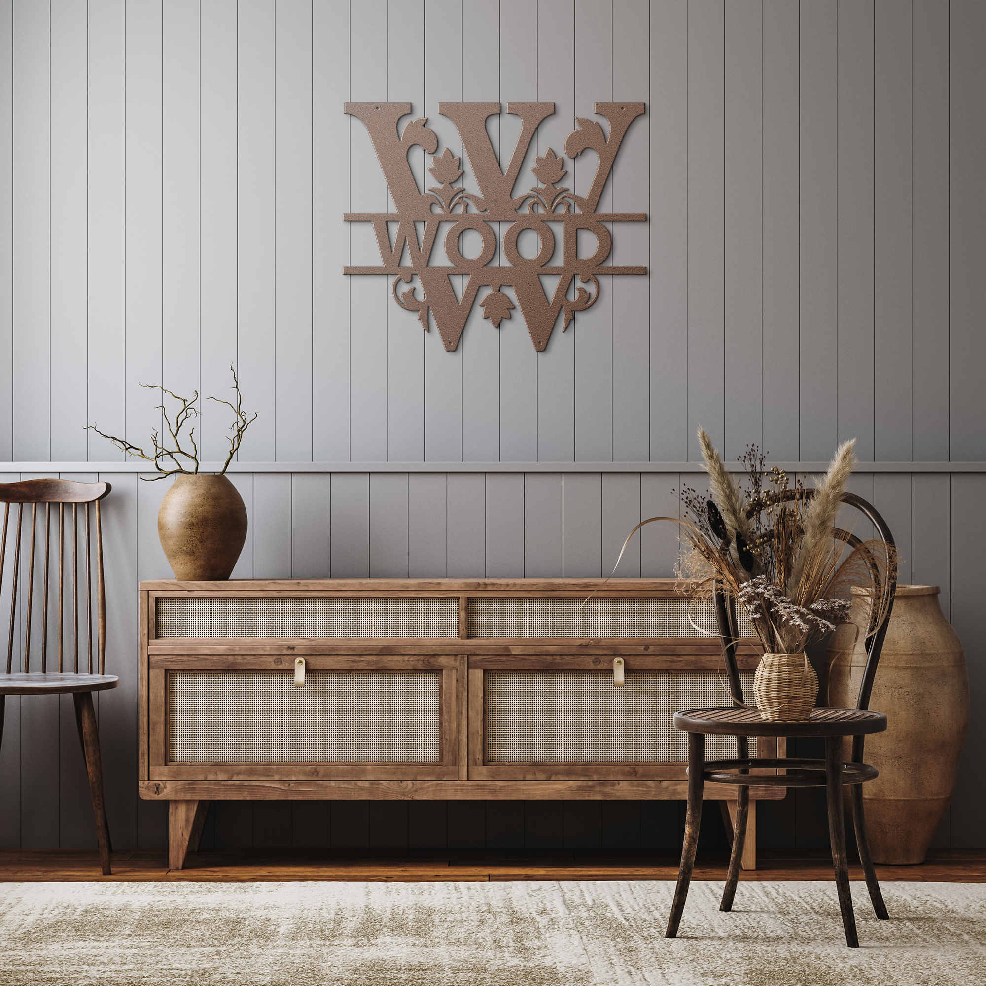 Wood_Family_Monogram_Metal_Sign_Copper_Rustic_Hallway_Mockup.png