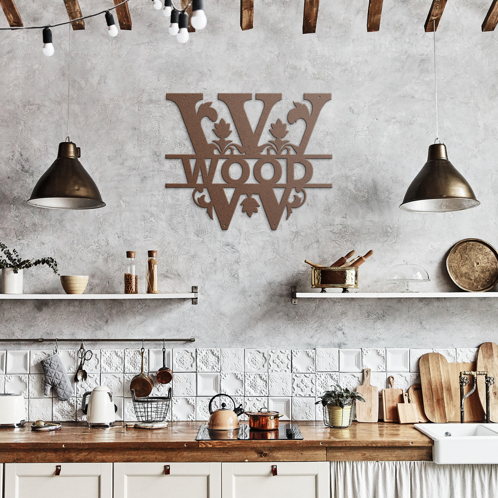 Wood_Family_Monogram_Metal_Sign_Copper_Rustic_Kitchen_Mockup.png