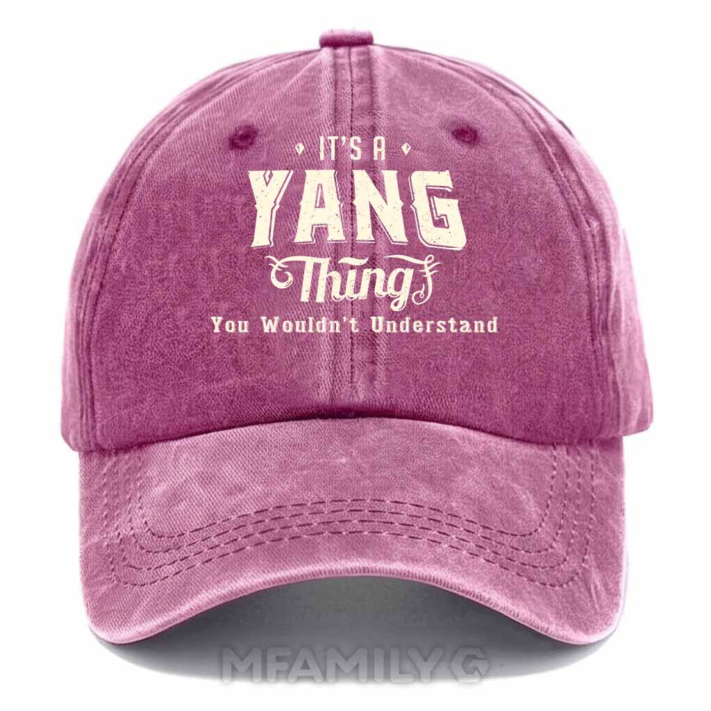 Yang Thing Washed Baseball Cap