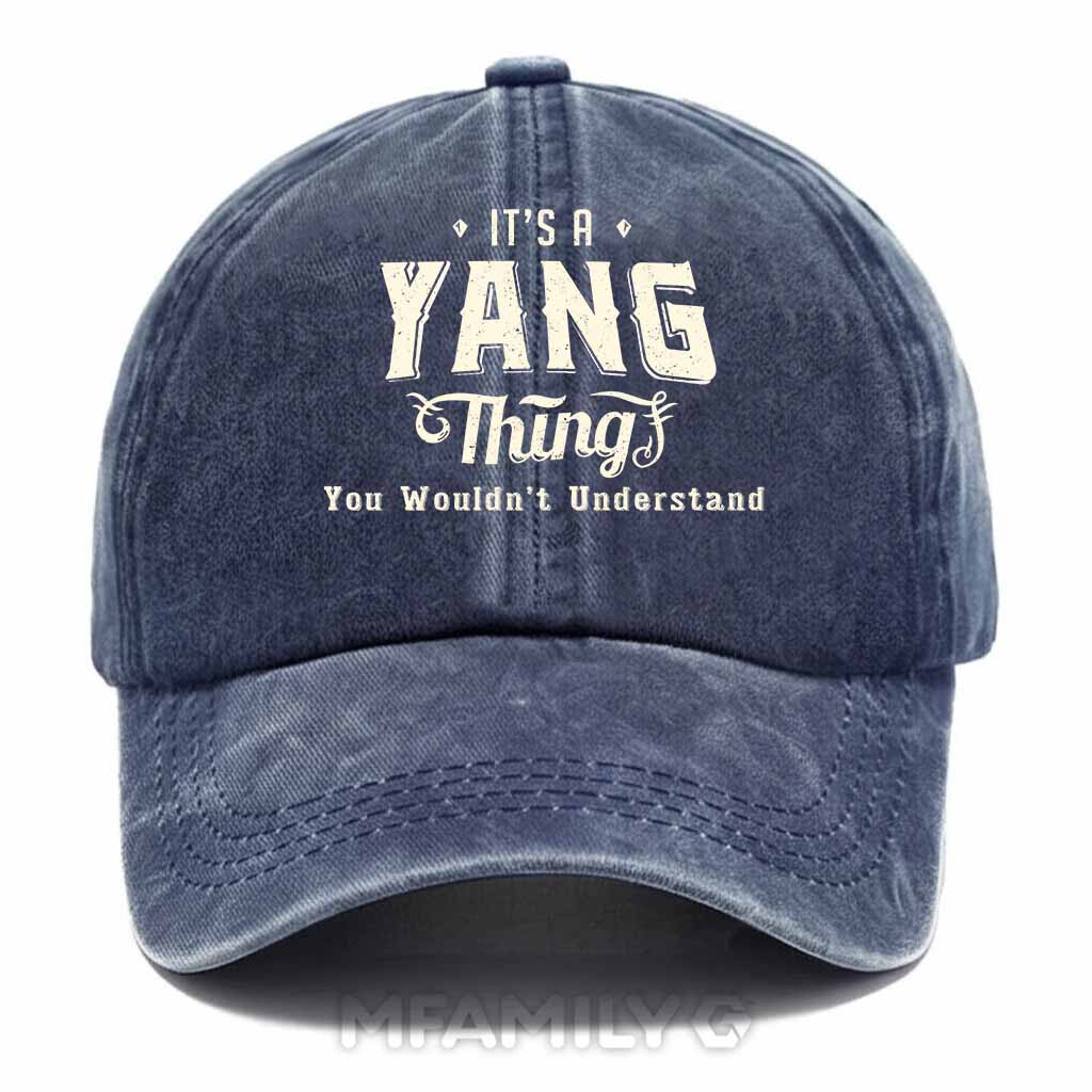 Yang Thing Washed Baseball Cap