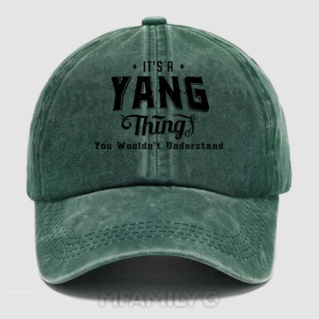 Yang Thing Washed Baseball Cap