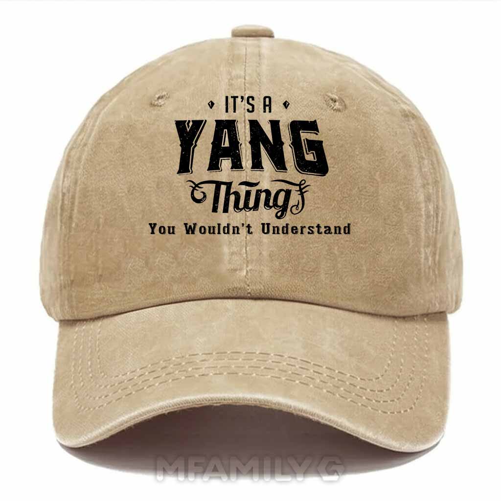 Yang Thing Washed Baseball Cap
