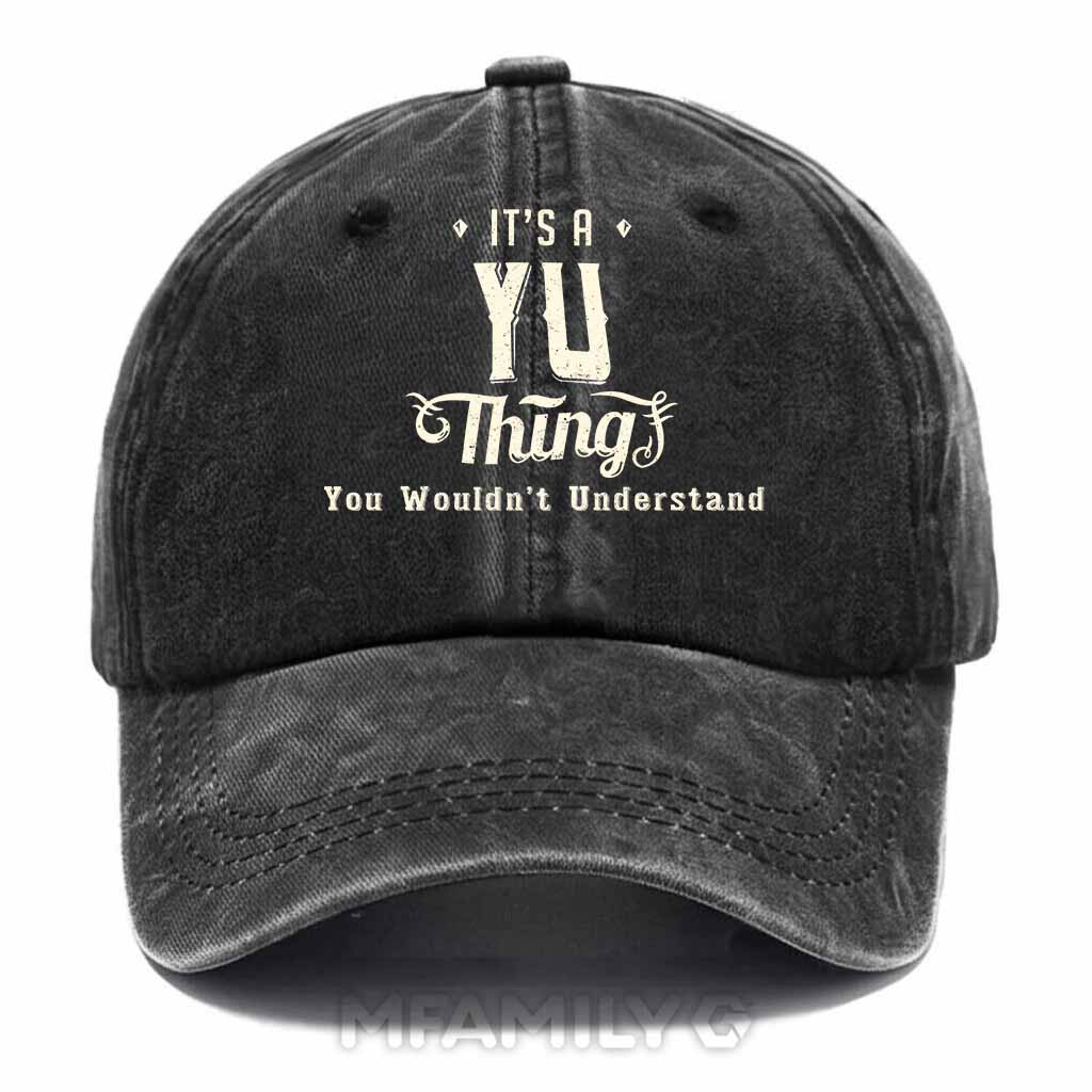 Yu Thing Washed Baseball Cap