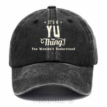 Yu Thing Washed Baseball Cap