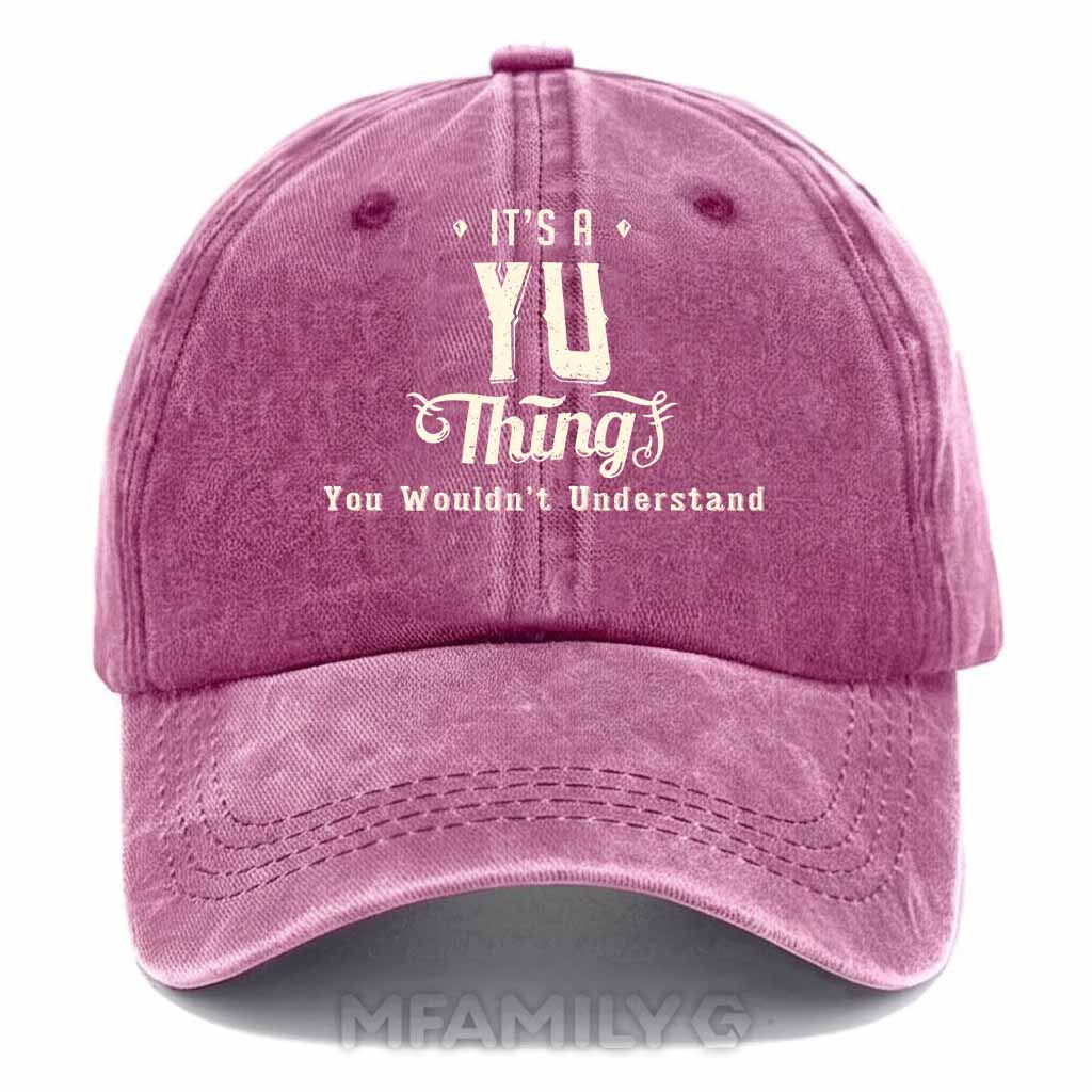 Yu Thing Washed Baseball Cap