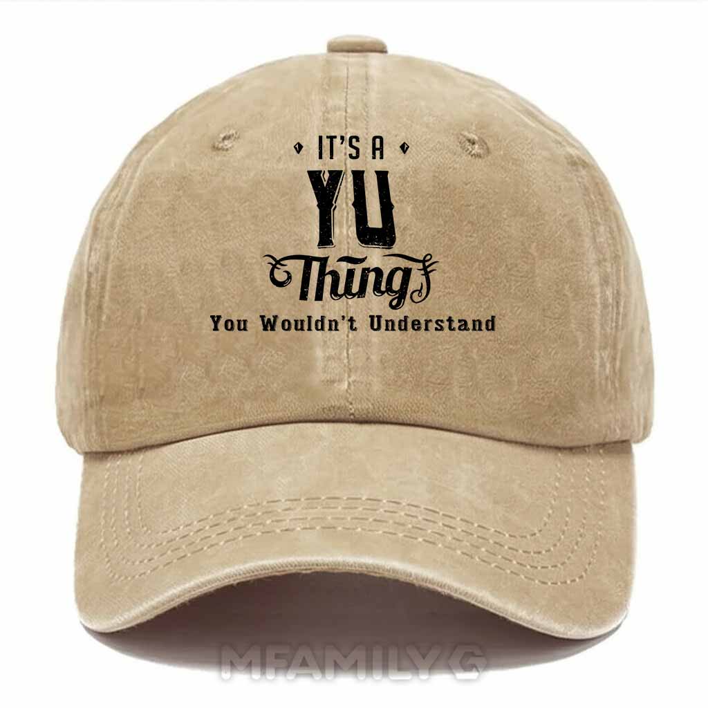 Yu Thing Washed Baseball Cap