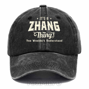 Zhang Thing Washed Baseball Cap