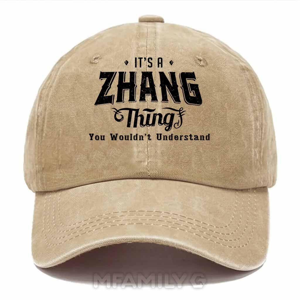 Zhang Thing Washed Baseball Cap